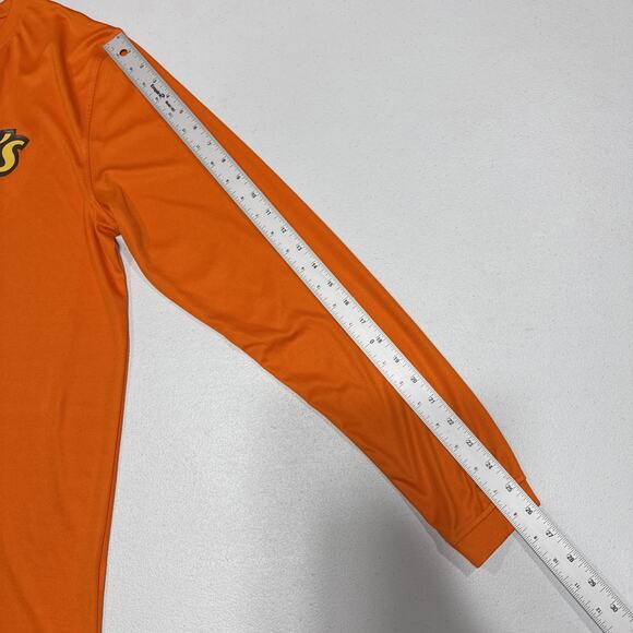 Reese's Pieces Mens T-Shirt Size M Reeses Puffs Candy Logo Long Sleeve Orange - Picture 10 of 12
